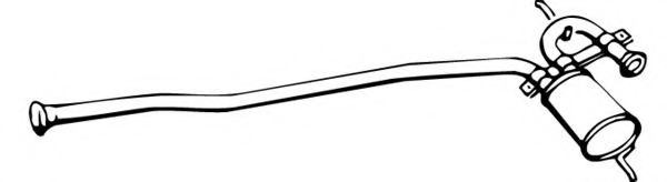 Средний глушитель выхлопных газов MEFEX 8908