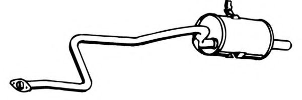 Глушитель выхлопных газов конечный MEFEX 1018