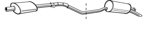 Глушитель выхлопных газов конечный FONOS 610365