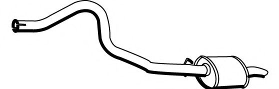 Глушитель выхлопных газов конечный ROSI 20351