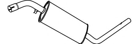 Средний глушитель выхлопных газов FONOS 616339