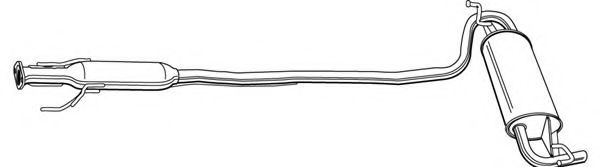 Глушитель выхлопных газов конечный FONOS 618893