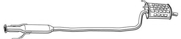 Глушитель выхлопных газов конечный ROSI 15657