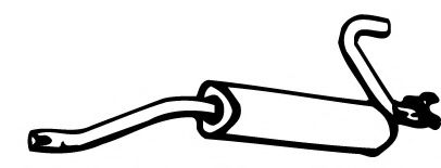 Глушитель выхлопных газов конечный KLARIUS 230021