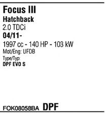 Система выпуска ОГ FONOS FOK08058BA