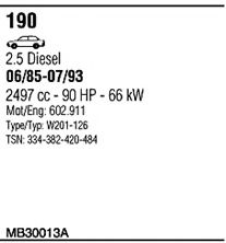 Система выпуска ОГ FONOS MB30013A