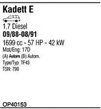 Система выпуска ОГ FONOS OP40153