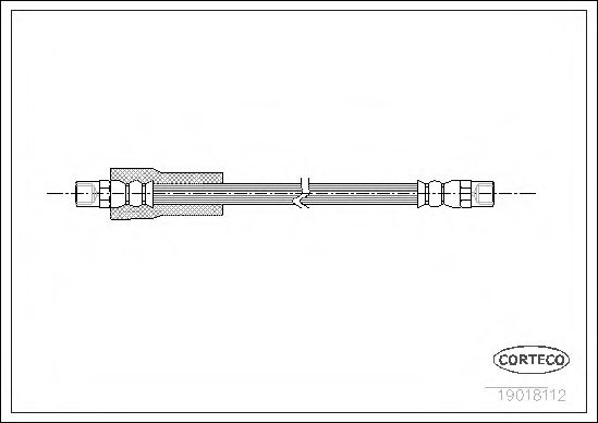 Тормозной шланг CORTECO 19018112