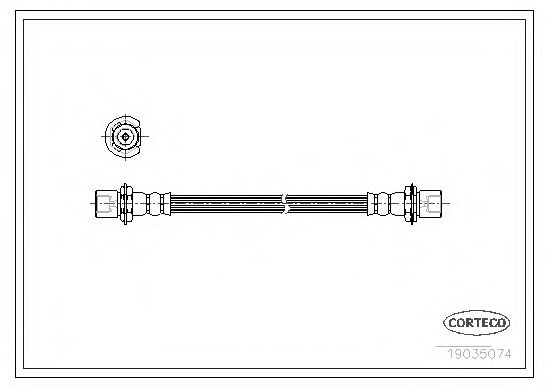 Тормозной шланг CORTECO 19035074