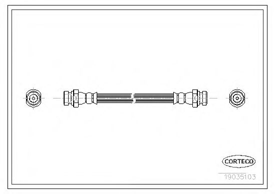 Тормозной шланг CORTECO 19035103