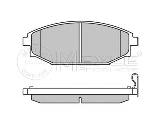 Комплект тормозных колодок, дисковый тормоз MEYLE 23518