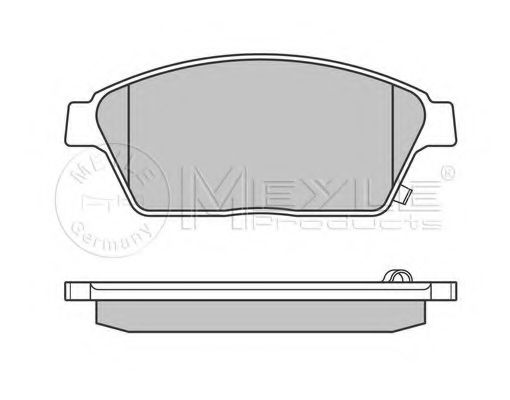Комплект тормозных колодок, дисковый тормоз MEYLE 25035