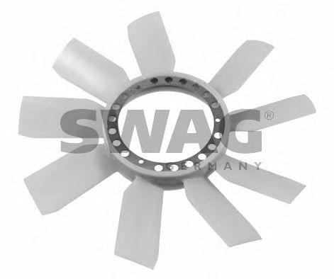 Крыльчатка вентилятора, охлаждение двигателя SWAG 10 92 2781