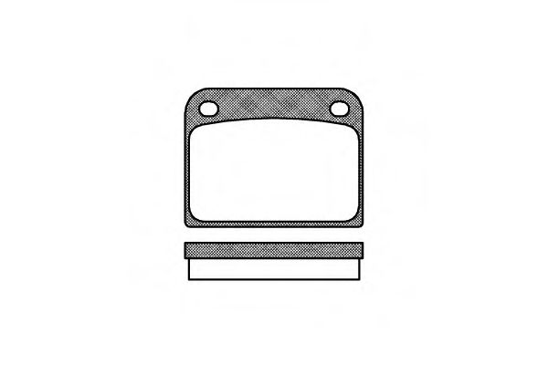 Комплект тормозных колодок, дисковый тормоз ROADHOUSE 208500