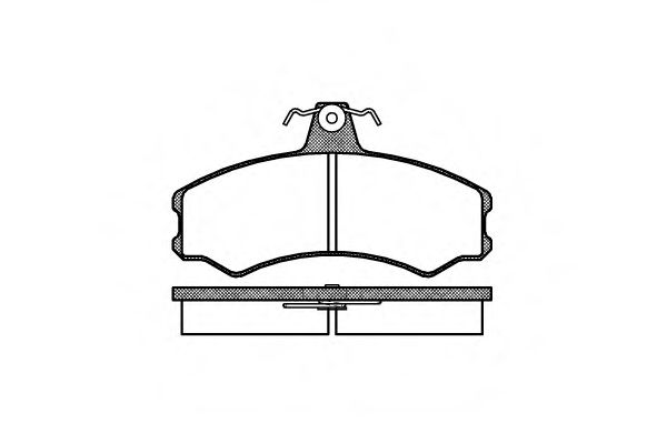 Комплект тормозных колодок, дисковый тормоз ROADHOUSE 2143.00