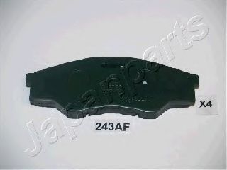 Комплект тормозных колодок, дисковый тормоз JAPANPARTS PA-243AF