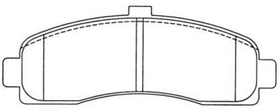 Комплект тормозных колодок, дисковый тормоз AISIN ASN-2013
