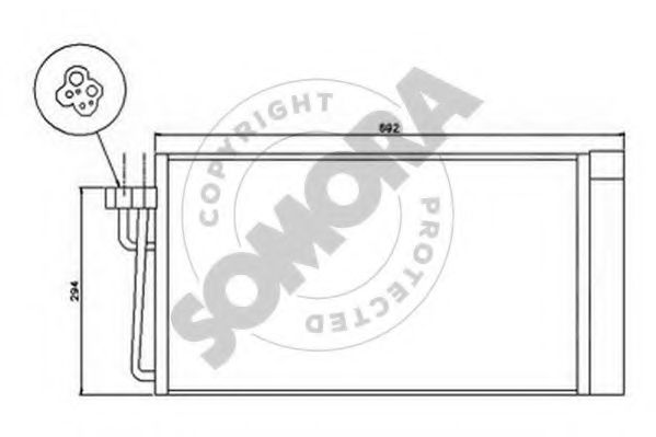 Конденсатор, кондиционер SOMORA 041360A