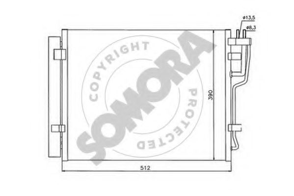 Конденсатор, кондиционер SOMORA 112160A