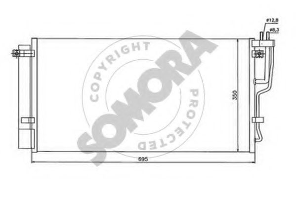 Конденсатор, кондиционер SOMORA 116160A