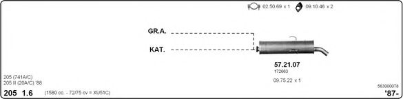 Система выпуска ОГ IMASAF 563000078