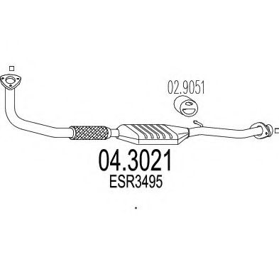 Катализатор MTS 043021