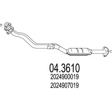 Катализатор MTS 04.3610