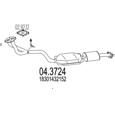 Катализатор MTS 04.3724