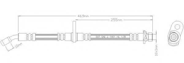 Тормозной шланг REMKAFLEX 3238
