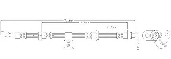 Тормозной шланг REMKAFLEX 3244