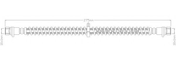 Тормозной шланг REMKAFLEX 3809