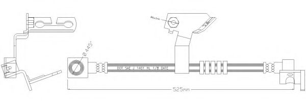 Тормозной шланг REMKAFLEX 4522