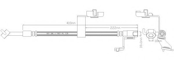 Тормозной шланг REMKAFLEX 4899