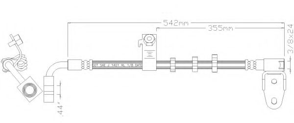Тормозной шланг REMKAFLEX 4947