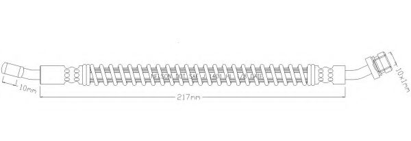Тормозной шланг REMKAFLEX 6742