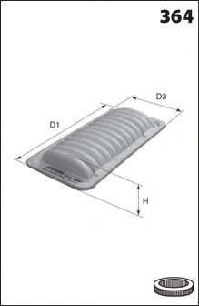 Воздушный фильтр MECAFILTER ELP3983