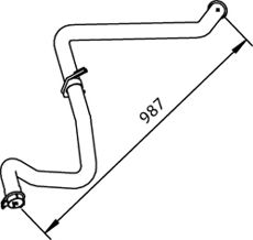 Труба выхлопного газа DINEX 36626