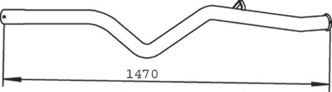 Труба выхлопного газа ZARA 487