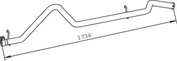 Труба выхлопного газа DINEX 36613