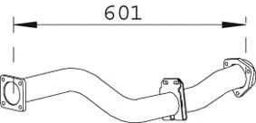 Труба выхлопного газа DINEX 74115
