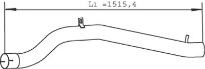 Труба выхлопного газа DINEX 28503