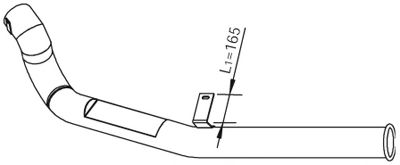 Труба выхлопного газа DINEX 21732