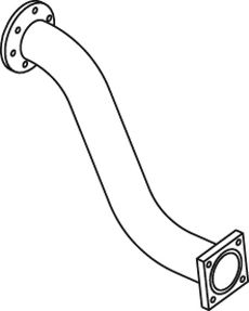 Труба выхлопного газа DINEX 49151