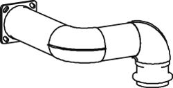 Труба выхлопного газа DINEX 64142