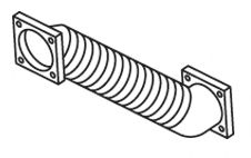 Труба выхлопного газа DINEX 23103