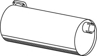 Средний / конечный глушитель ОГ DINEX 44340