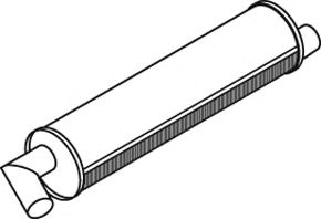 Средний / конечный глушитель ОГ DINEX 19315