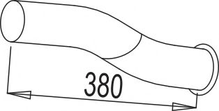Труба выхлопного газа DINEX 67605