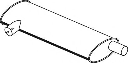 Средний / конечный глушитель ОГ DINEX 24327