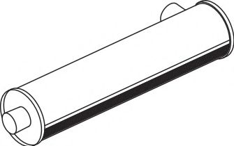 Средний / конечный глушитель ОГ DINEX 70335